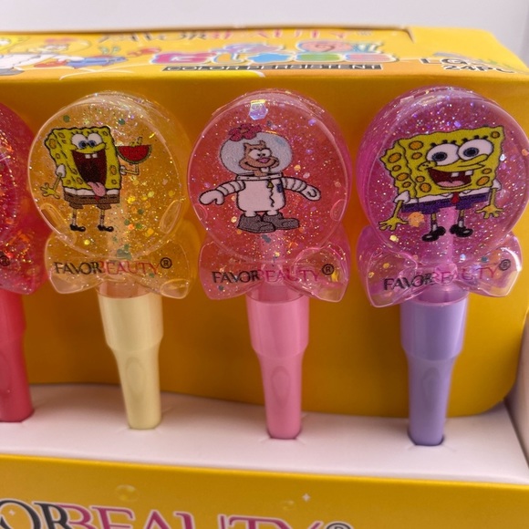 SpongeBob Squarepants Makeup Spongebob Squarepants 6 Piece Magic Color Changing Lip Gloss